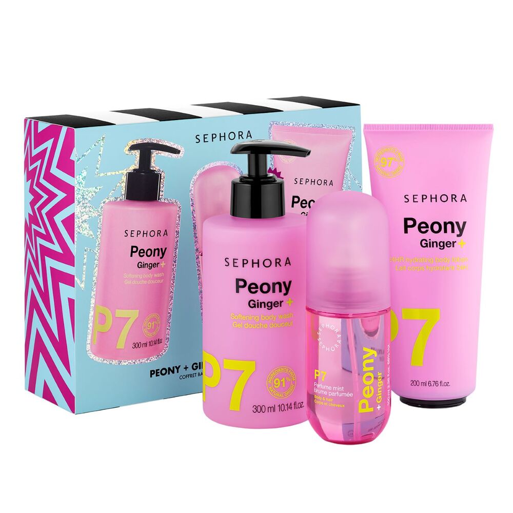 PEONY + GINGER BATH & BODY SET (SET DE BA&Ntilde;O Y CUIDADO CORPORAL)